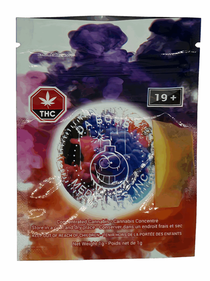 D.A Bomb Medicate Shatter 1g - Pink Death - Indica -
