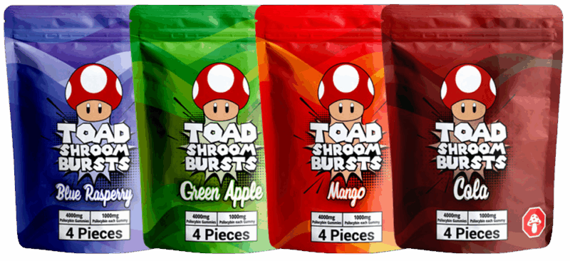 Toad Shroom Edibles Gummies - 4 Gram